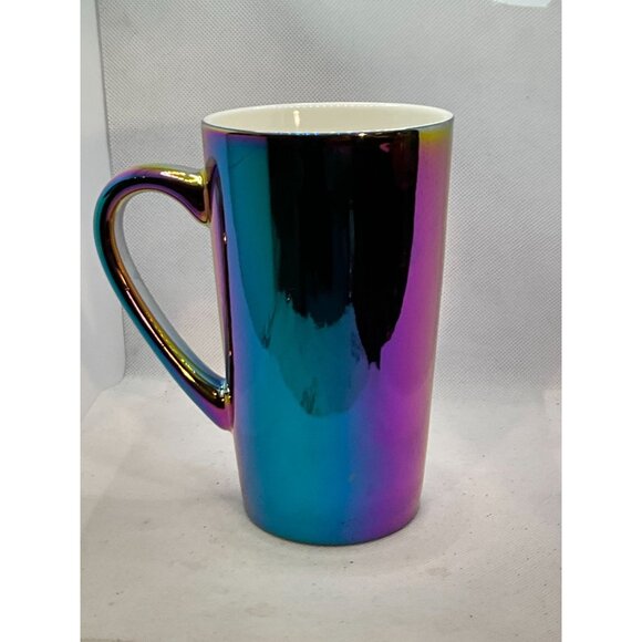 2022 Holiday Starbucks 16 Oz Iridescent Rainbow Ceramic Mug - Picture 5 of 8
